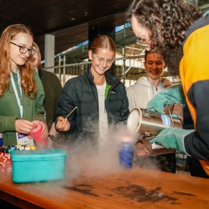 Curiousity piqued at winter camp!